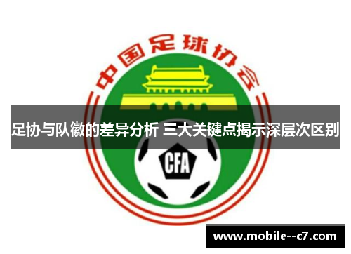 足协与队徽的差异分析 三大关键点揭示深层次区别